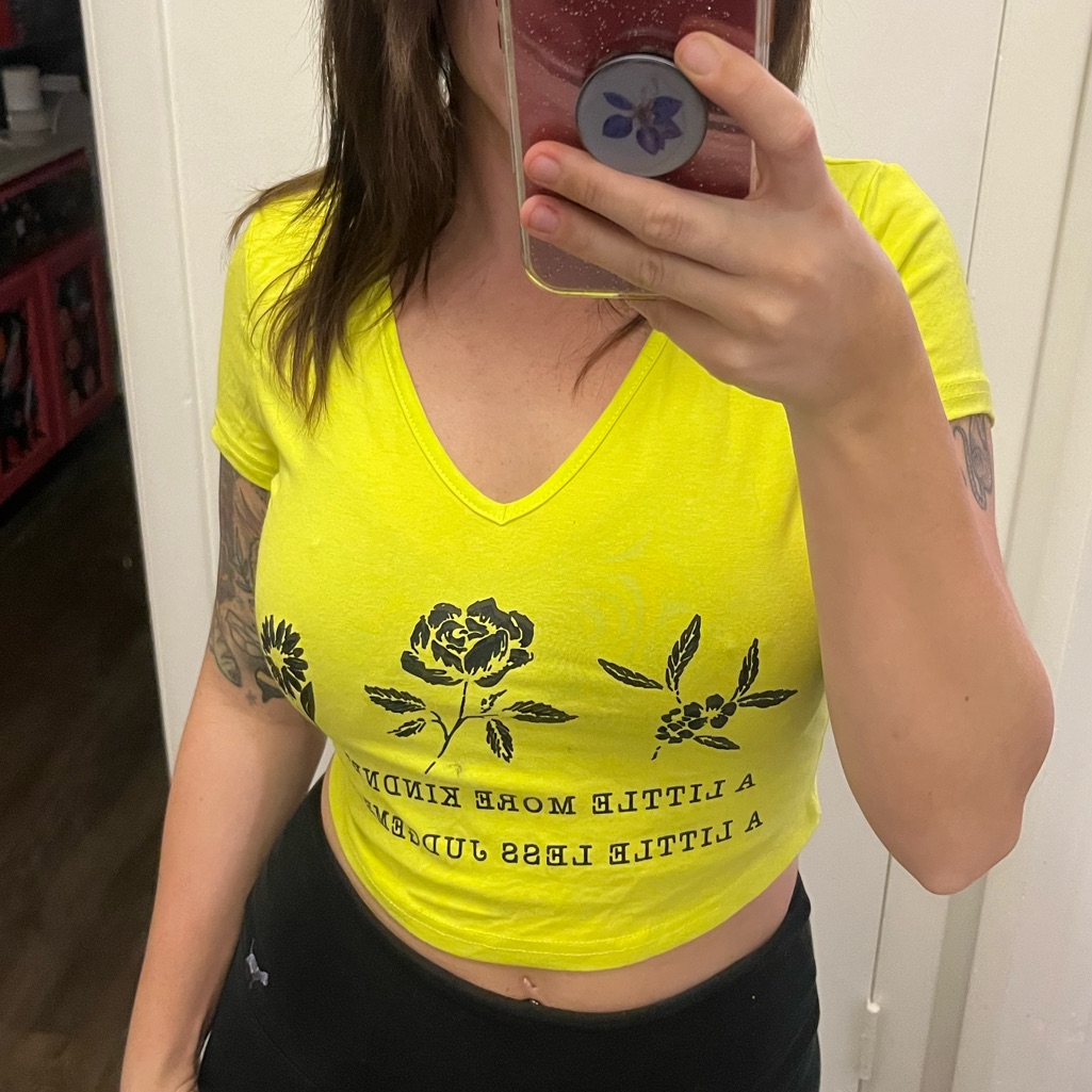 Lime Green Croptop
